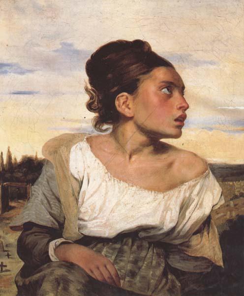 Eugene Delacroix Orphan Girl at the Cemetery (mk45) Sweden oil painting art